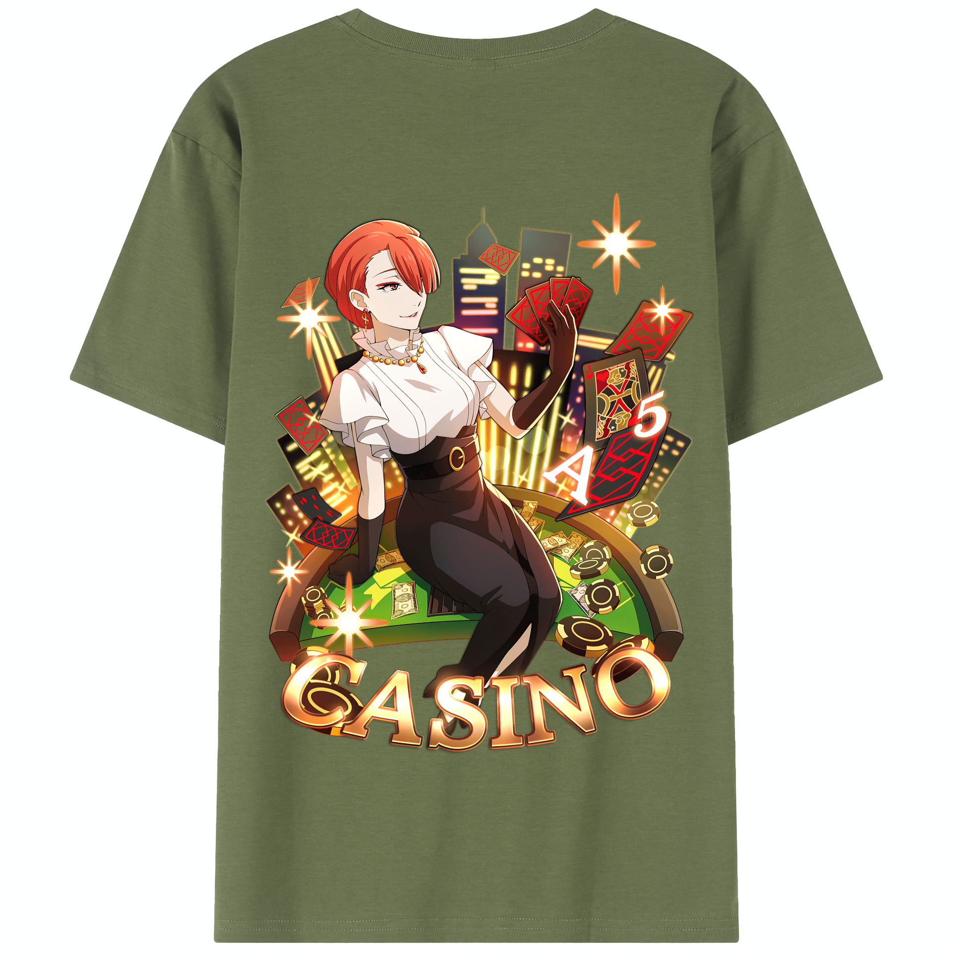 （画像用） 文豪ストレイドッグス Bungo Stray Dogs 綿100％半袖Tシャツ（背面プリント）